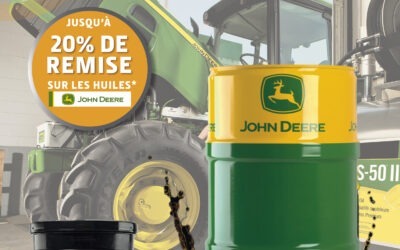 -10% sur les huiles John Deere